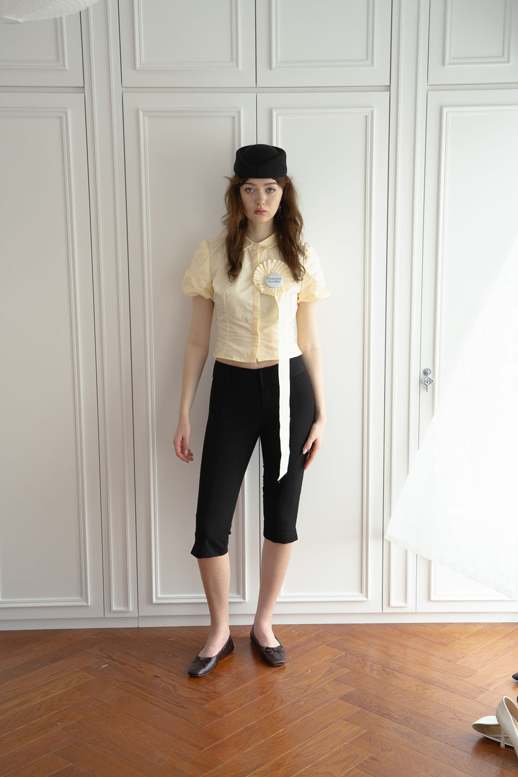 Swan Princes Puff Sleeve Blouse - Butter Yellow