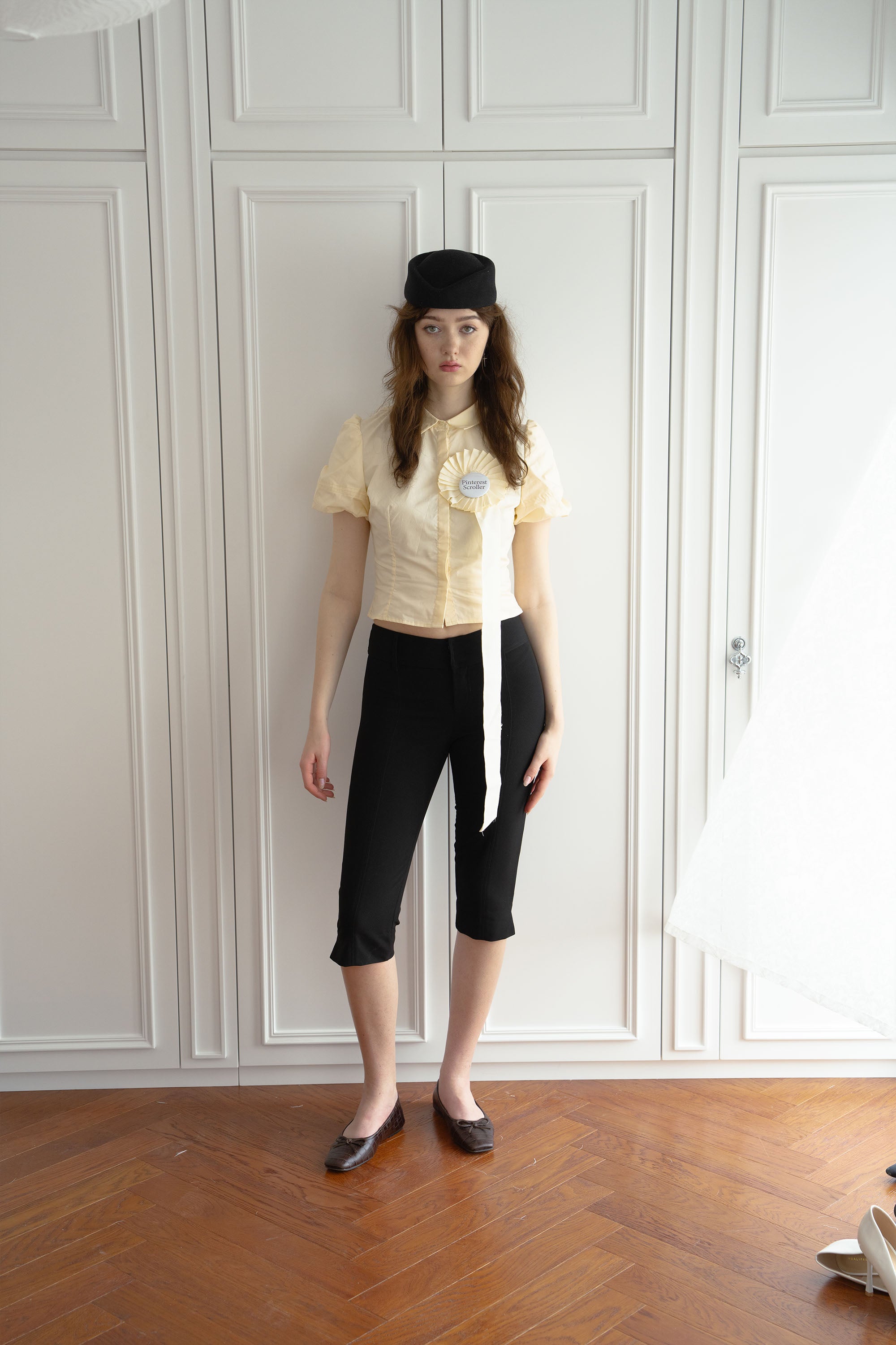 Swan Princes Puff Sleeve Blouse - Butter Yellow